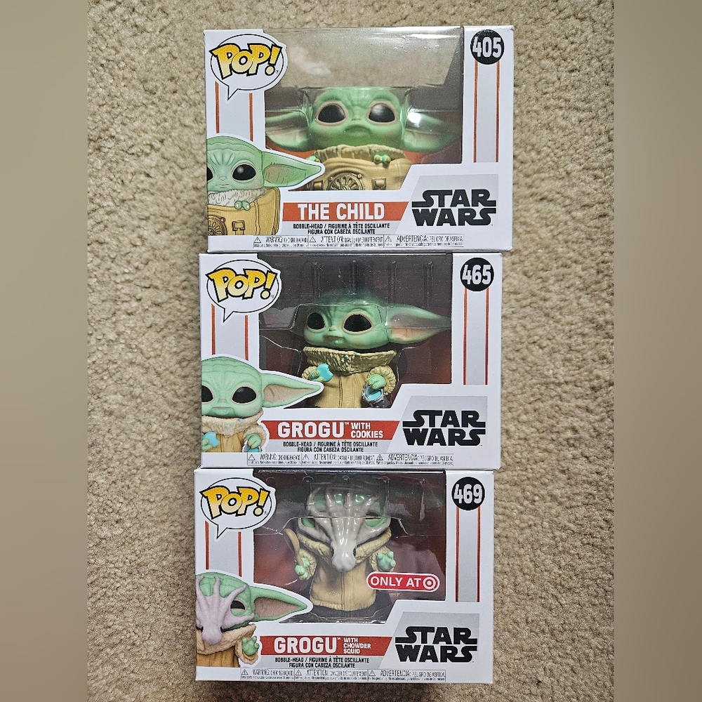 Funko pop starwars Grogu 3 pack